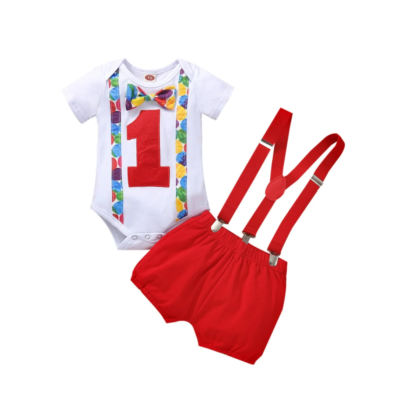 Baby Boy Romper Set Toddler Boys Clothes Kids Jumpsuit 1st Birthday Rompers Infant Clothing Playsuits One Year Baby Boy Overalls