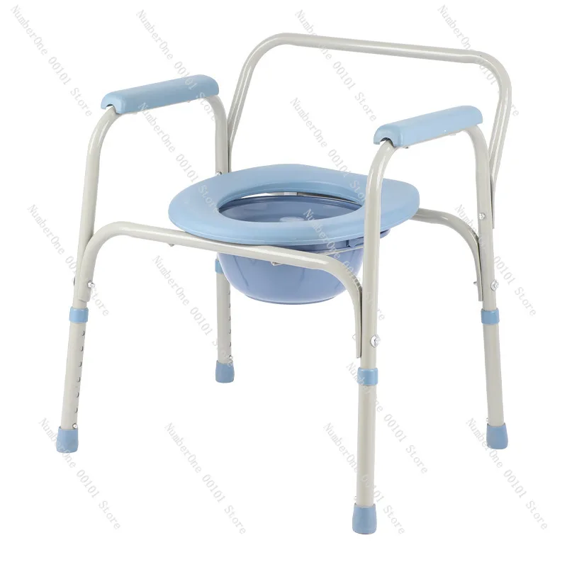 portable-toilet-chair-for-elderly-non-slip-padded-gray-blue-bedside-commode-stable-mobility-frame-for-pregnant-women
