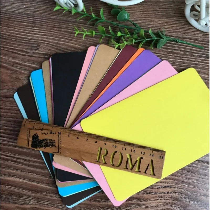 10Pcs/lot 15x10cm blank folded card postcard DIY Colorful Hand Drawing Doodle Paper Greeting Cards