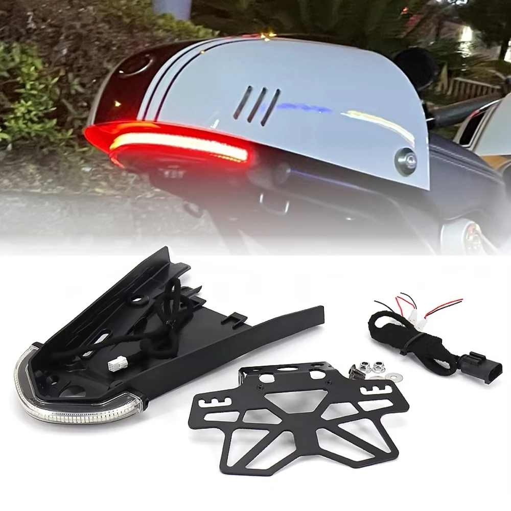 

Motorcycle Accessories For BMW R NINE T R9T Tail Turn Signal Light & License Plate Holder LED Halogen Scrambler Urban Pure