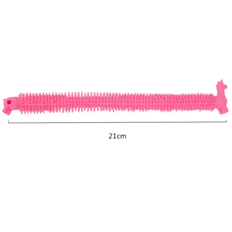 다채로운 긴 국수 스트레치 장난감, 스트링 피젯 장난감, 감각 장난감, 유아 자폐증 스트레스 감소 장난감, 6 개