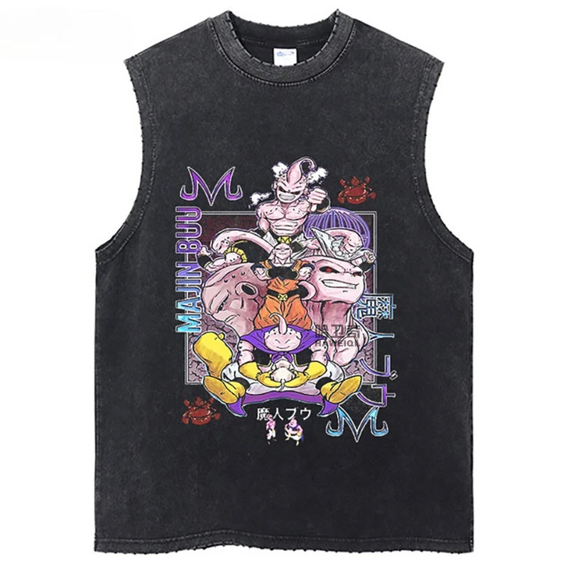 

2026 New Edition Dragon Ball - Goku (Son Gohan) - Akira Toriyama - Pure Cotton Hoodie - Men's Washed Sleeveless T-Shirt