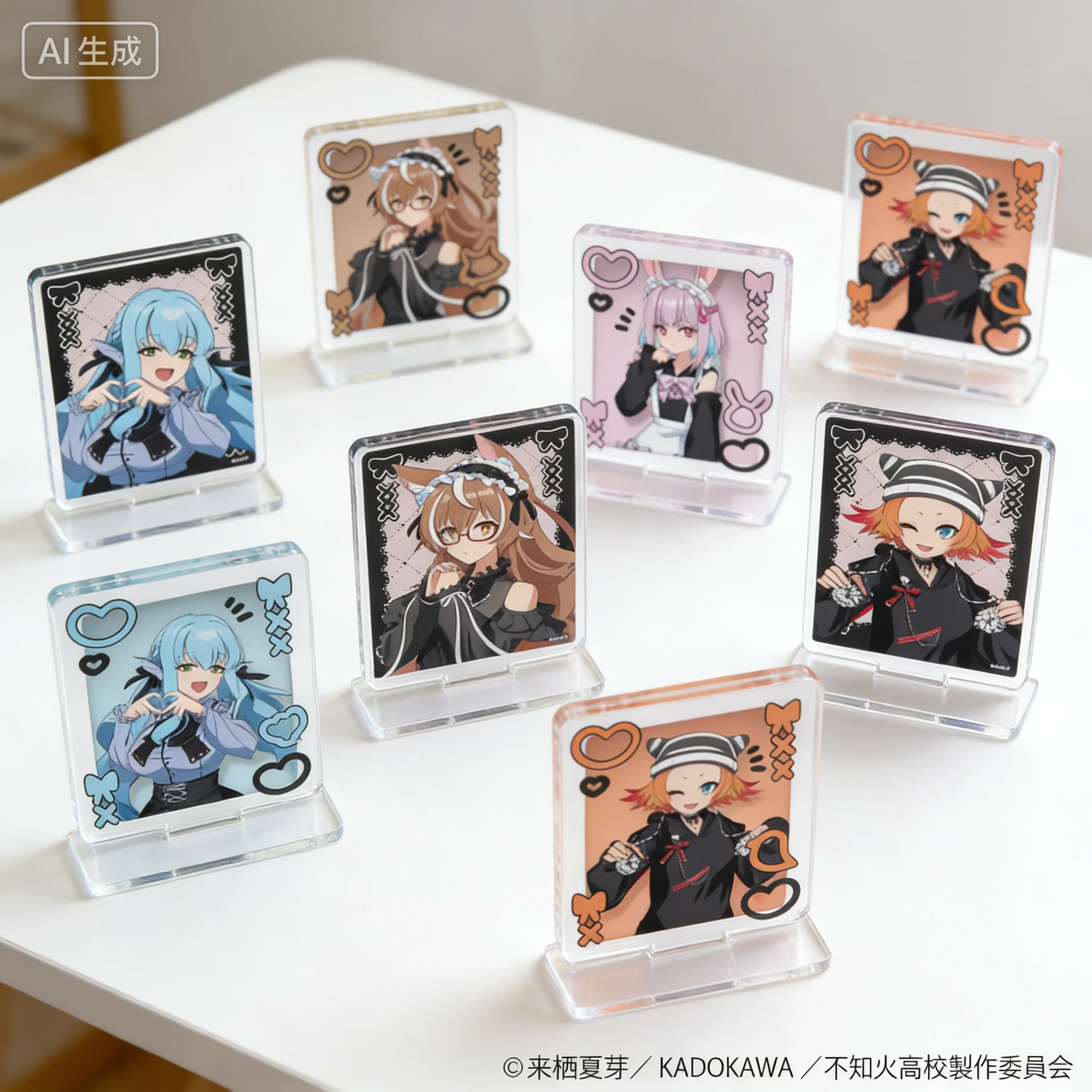 A Misanthrope Teaches a Class for Demi-Humans Minazuki Kyouka rectangle Acrylic Stand Model Plate Keychains Desk Decor