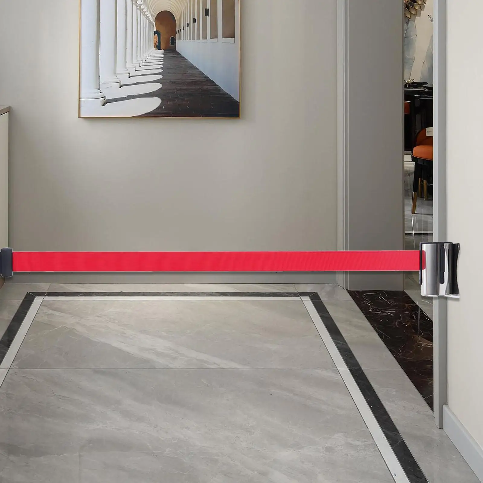 Выдвижной барьерный ремень Экономия места для занятий спортом в помещении 2 м