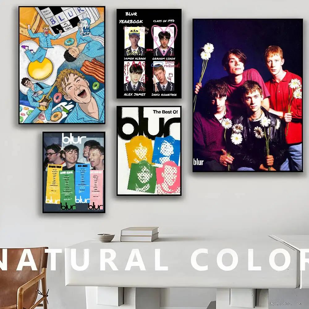 الفرقة Musik مغني الراب طمس كلاسيكي خمر الملصقات الديكور اللوحة جدار الفن ورق الكرافت الأبيض Kawaii غرفة ديكور