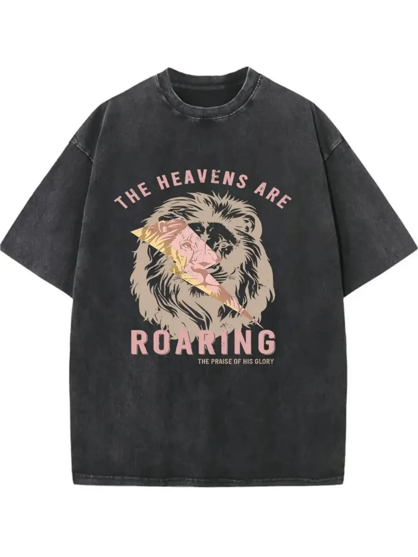 Men's Vintage Pure Dye T-Shirt, Stylish Modern Design, Eye-Catching Imaginative Print, Comfortable Casual Wear, Perfect for Outdoor Adventures and City Strolls, Gift for Family, Friends, and Colleagues, Festive Gatherings