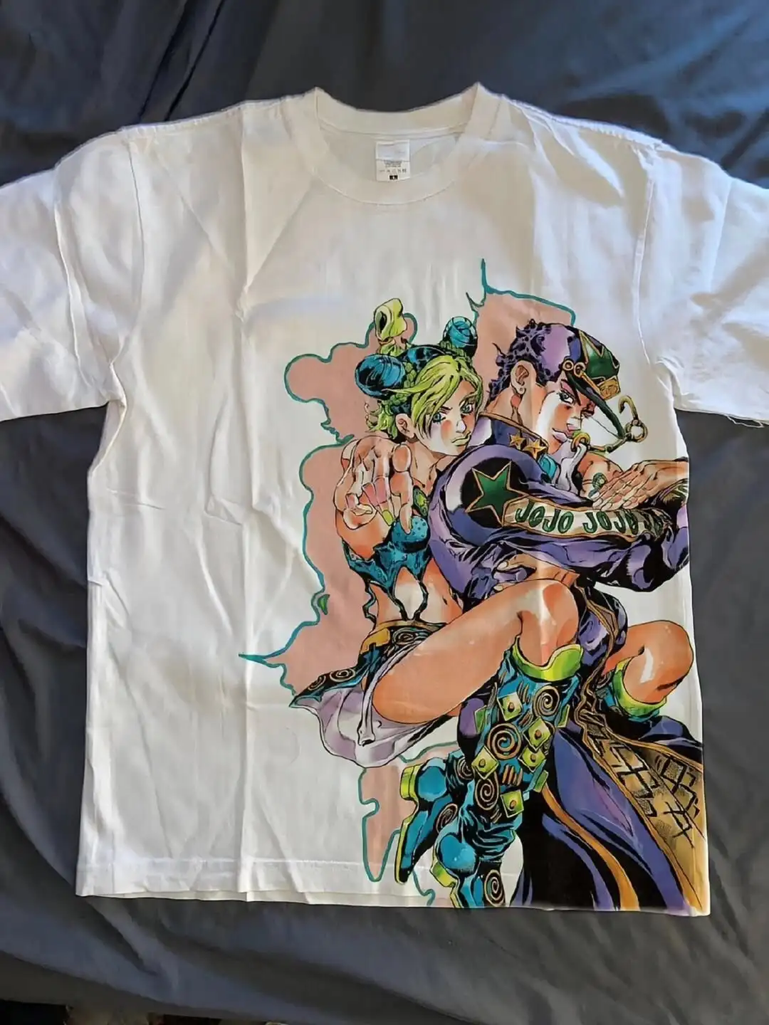 Men O Neck Jojo Bizarre Adventure Anime T Shirts Washed Cotton T Shirts Short Sleeve Tees Tops Sweatshirt Summer Men Clothing