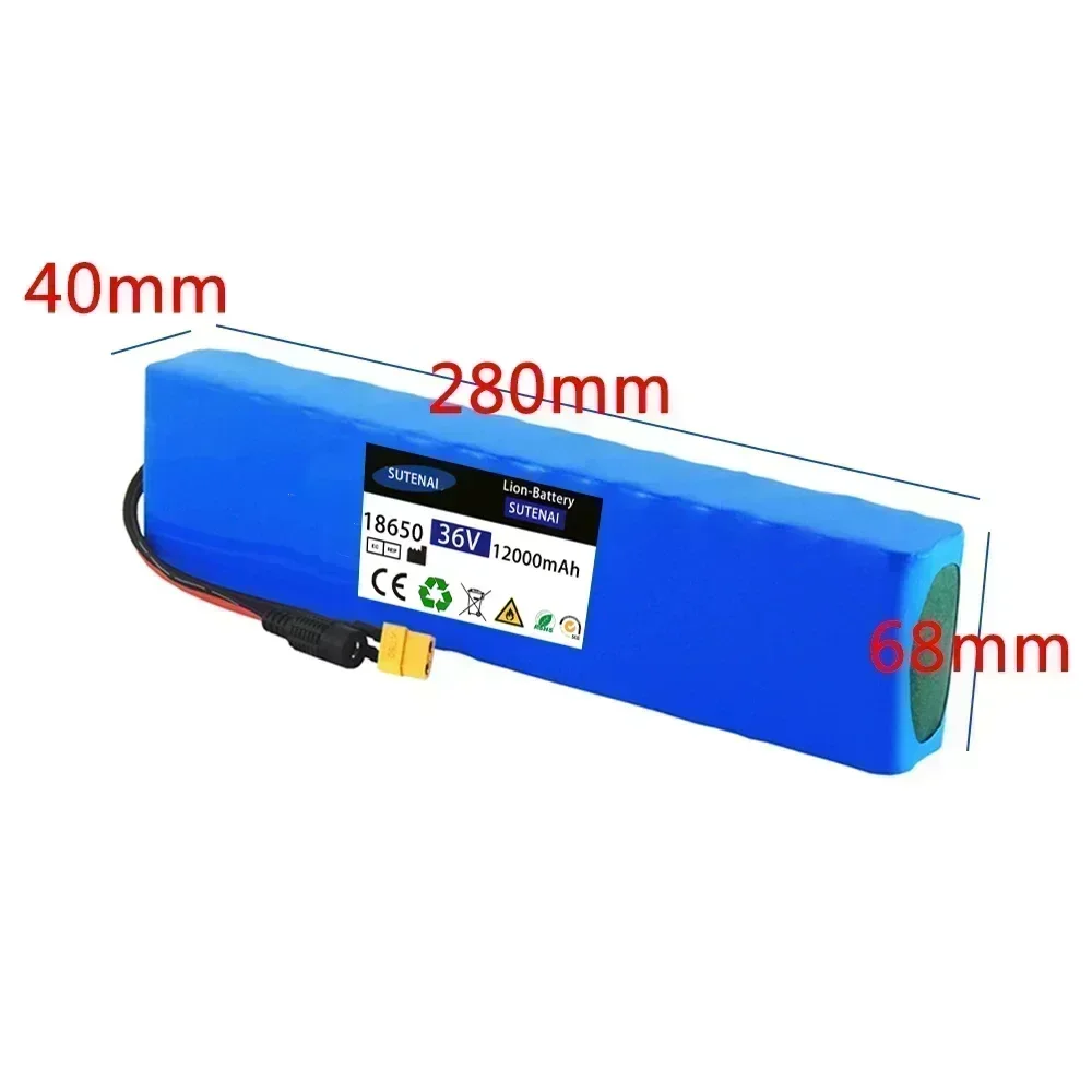 36V 10.5Ah Battery ebike Battery Pack 18650 Li-ion Batteries 10S3P 350W 500W For High Power Electric Scooter Motorcycle Scooter