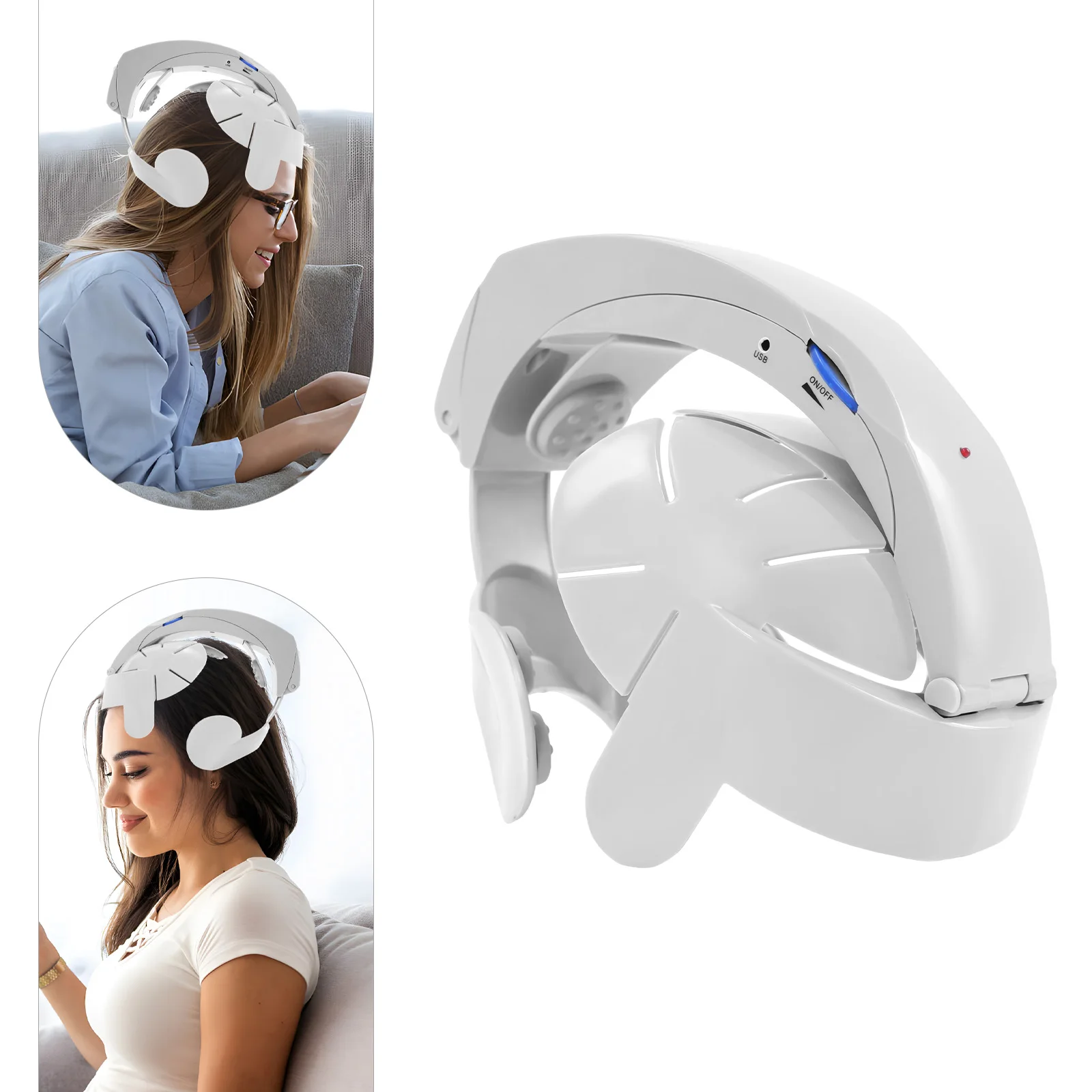 

Электрический массажер для головы, Электрический массажный шлем, Массажер для головы с несколькими акупунктурными точками, Расслабление мозга