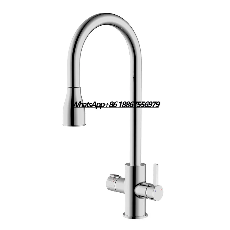 

4 in 1 Pulled Out Chrome Boiling Water Tap Kitchen Faucet