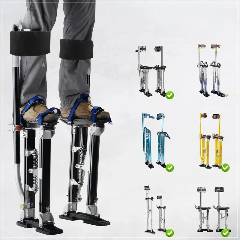 

2Pcs Dry Wall Nylon Drywall Adjustable 4Inch Wide Padded Stilt Strap Washable Leg Band