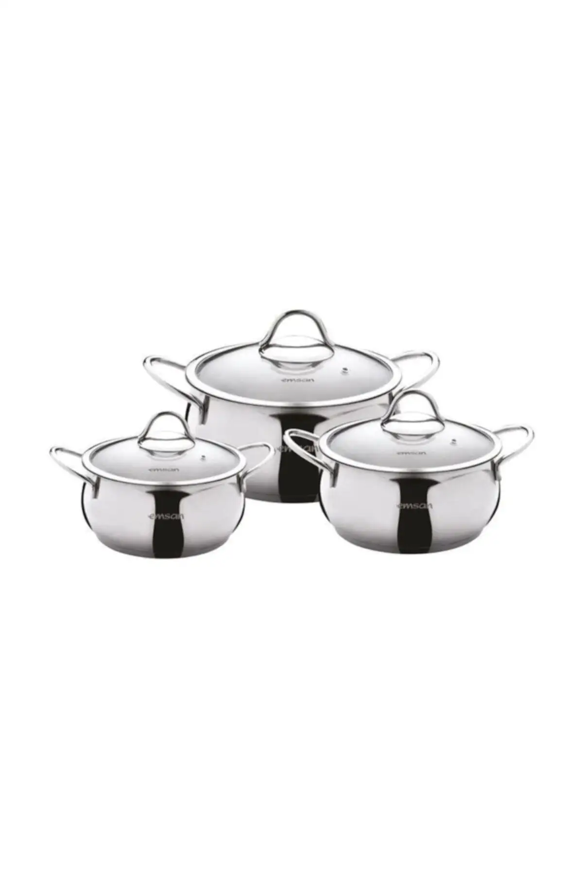 DOLBOVI Cemre 6 piece Midi steel Cookware Set (3-piece Cookware Set) Cookware Set