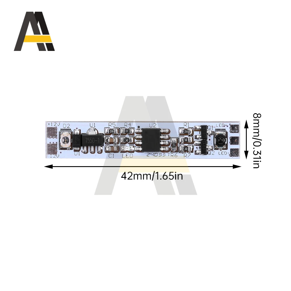 Hand Sweep Motion Sensor Switch Detector DC12V 24V 60W IR Smart Handwave Dimmer For LED Strip Light Kitchen Cabinet Closet Decor