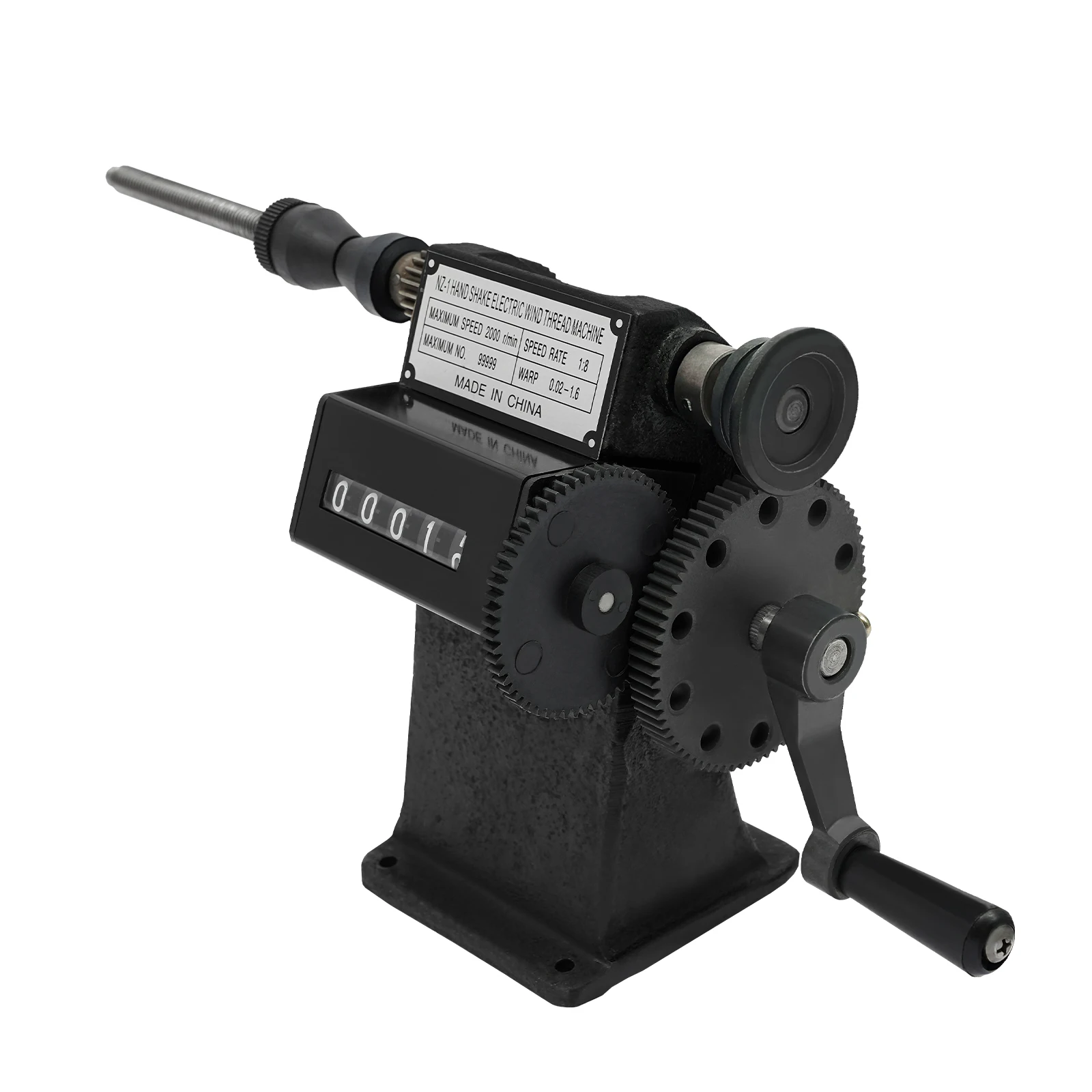100 mm Hand Crank Electric Coil Counter Winder Manual Coil Winder with Counter Counting Winding Machine for Wires