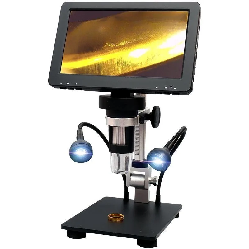 

2000X magnifying glass desktop digital microscope with lamp