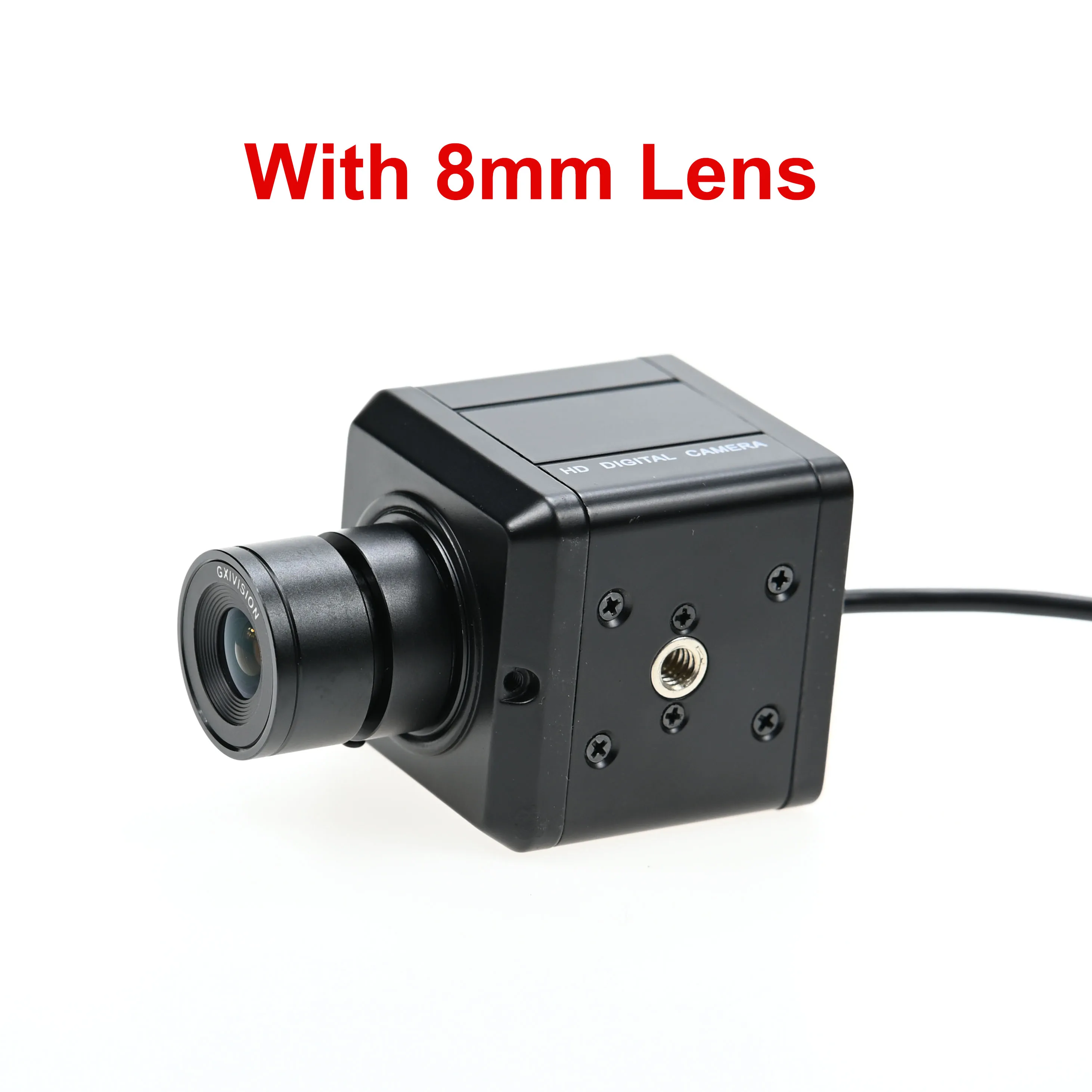 13MP USB Camera HD, IMX458 4208x3120 10fps,13 Megapxiels Mini Box Webcam,With 5-50mm/2.8-12mm Varifocal CS Lens,Plug And Play