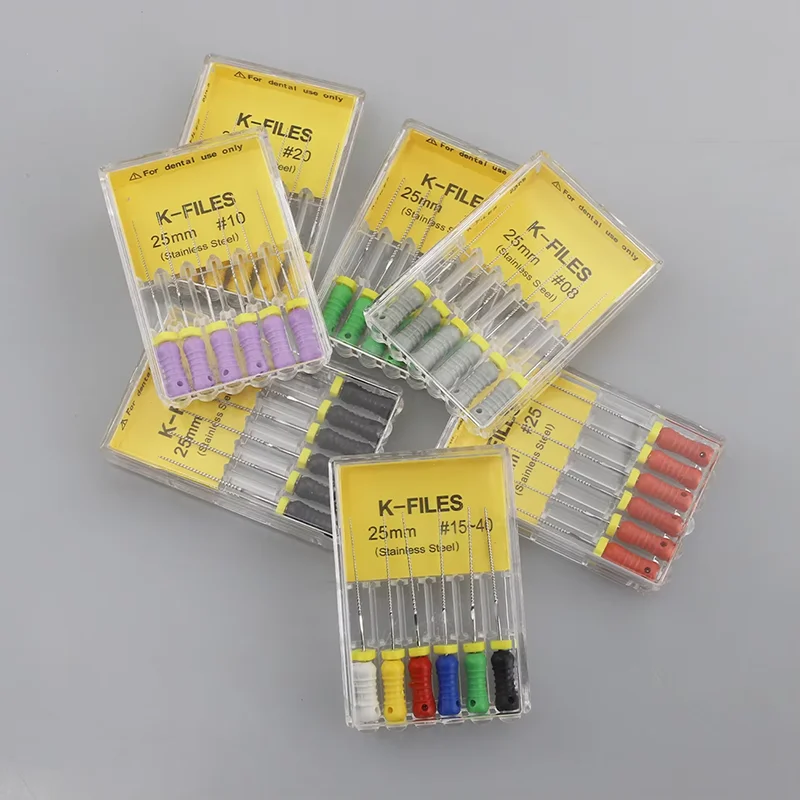 Dental Tools Root Cannal Endo 21-25mm K File Stainless Steel Endodontic Instruments Dentist Dentistry Odontologia
