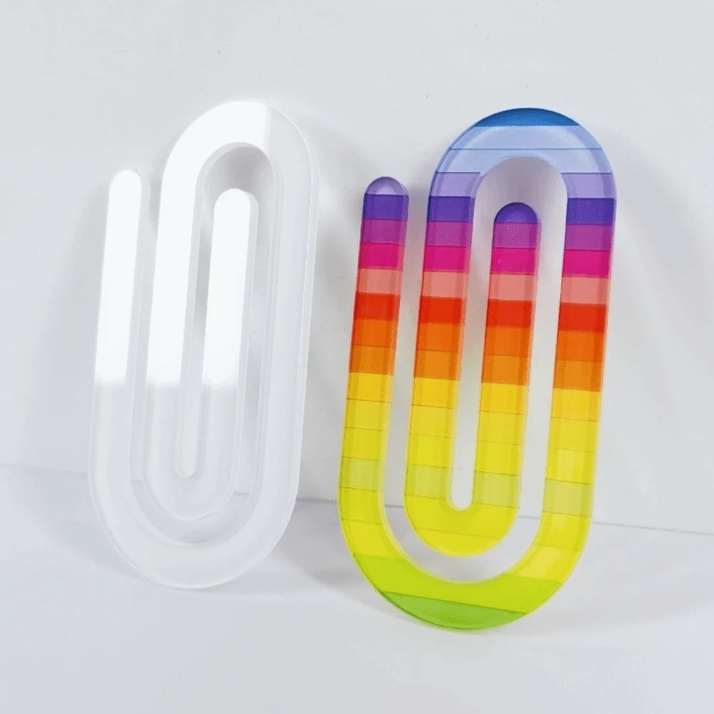 

9pcs Acrylic Dye Sublimation Blanks Paper Clip Big Size Love Heart Heat Transfer Bookmark Creative Unique DIY Pattern Paper Clip
