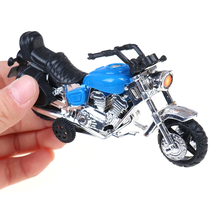 1PC Kids Toy Car Pull Back Motorcycle Simulation Motorbike Model Inertia Diecasts Vehicle Boy Toys for Children Baby Gift