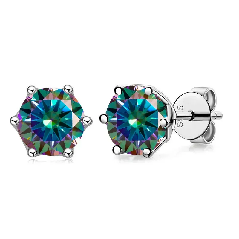 Echte 1 CT D Farbe Moissanit Ohrstecker für Frauen Top Qualität 925 Sterling Silber Funkelnder Hochzeitsschmuck – Detail 10