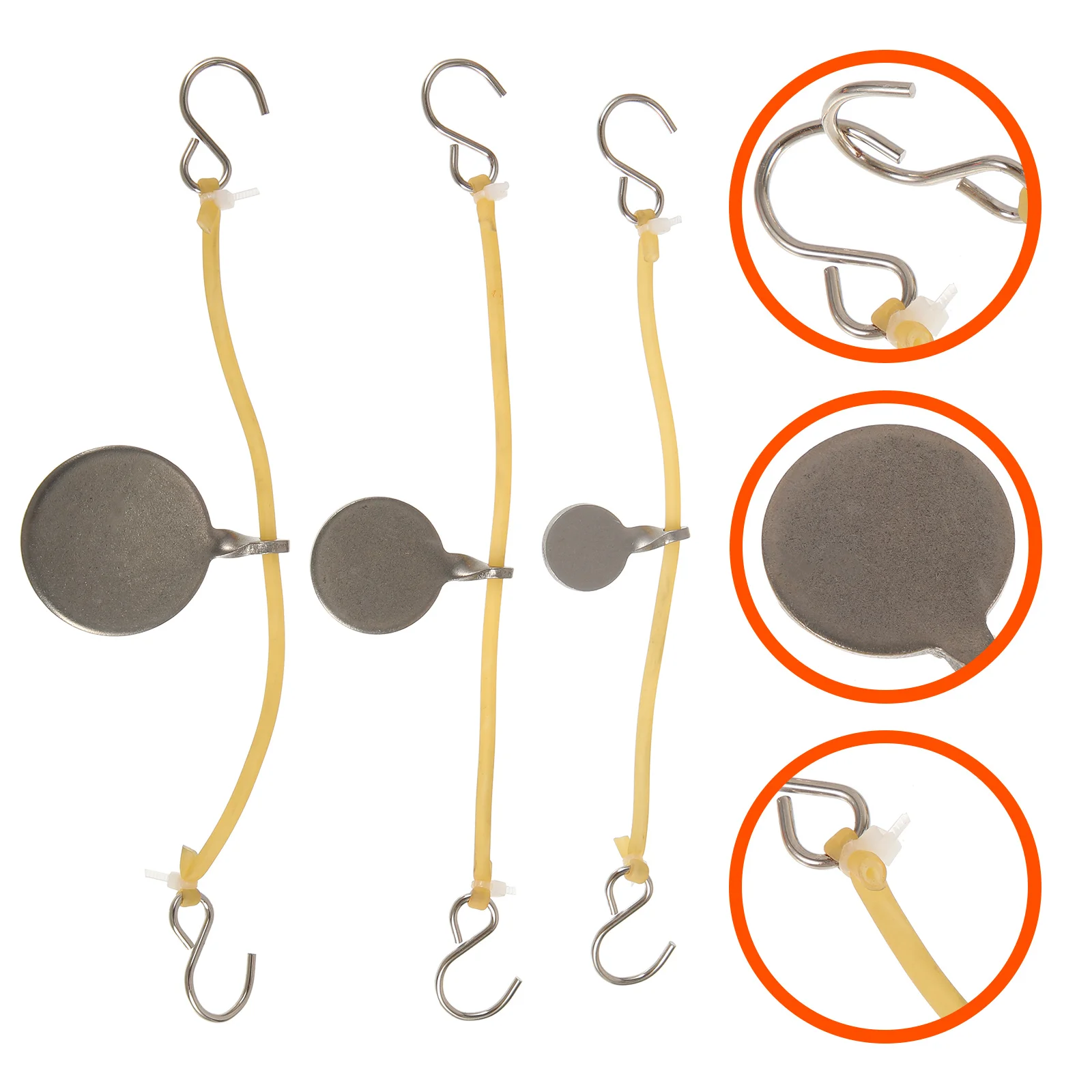 Bullseye Targets Training Professional Stainless Steel Tools Hanging Outdoor Portable