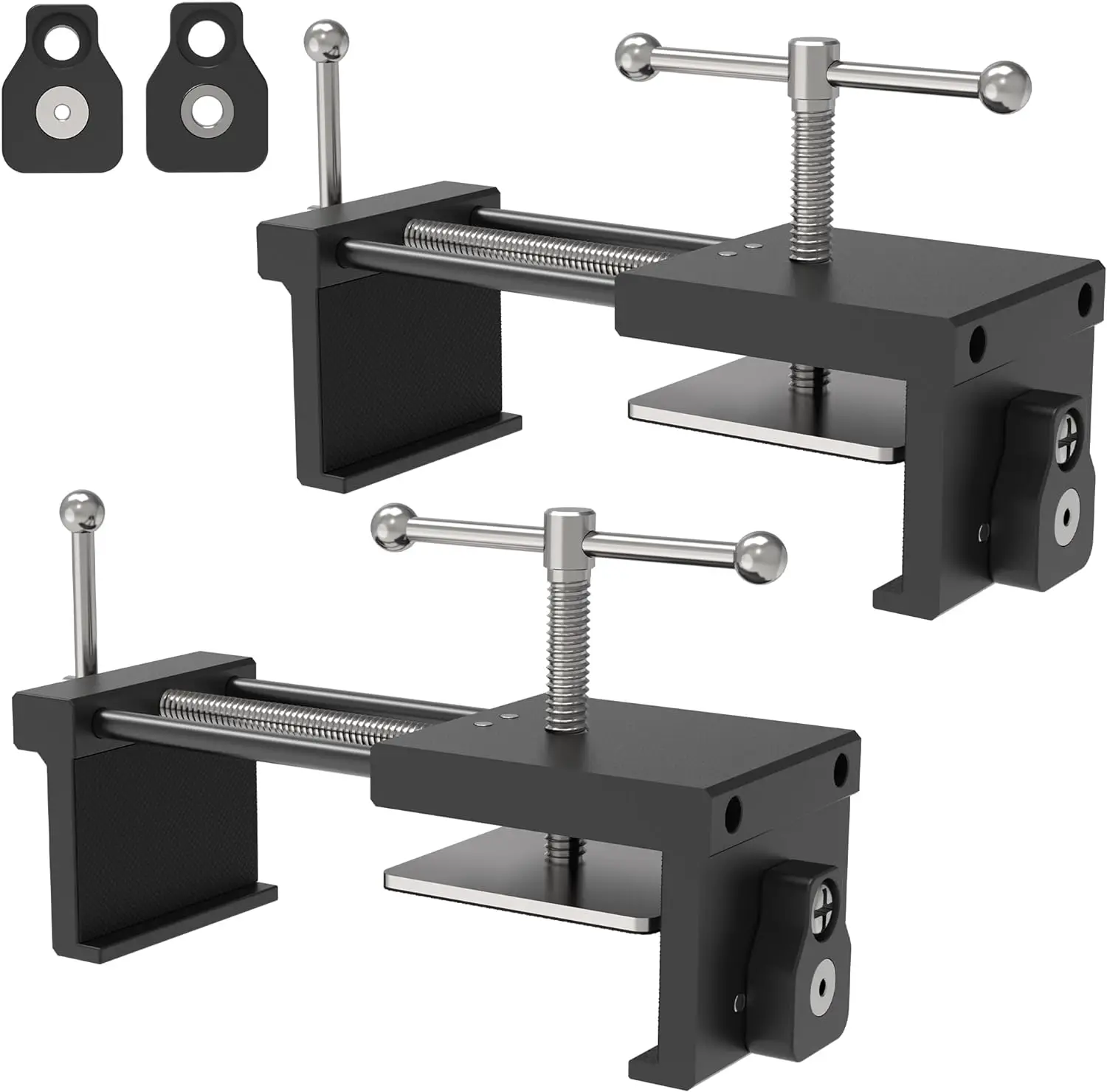 Cabinet Clamps, Adjustable Cabinetry Clamps for Easy and Fast Installing, 3 Drill Hole Guides Cabinet Face Frame Clamps