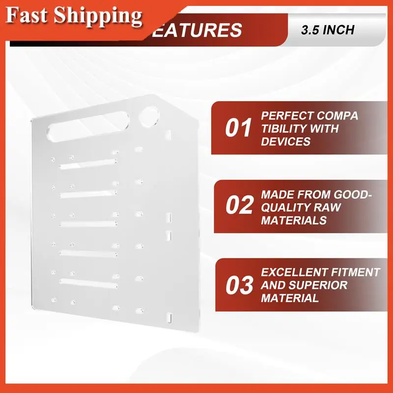 

AB97-3,5-дюймовая настольная акриловая клетка HD, прозрачная многоуровневая стойка для механических внешних жестких дисков, вмещает 6