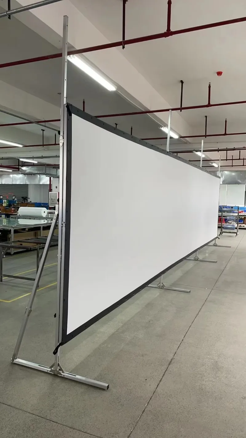 New OEM Size 9m Width 2m Height Quick Fold Projector Screen Portable Foldable Projection Screen for Large Venue