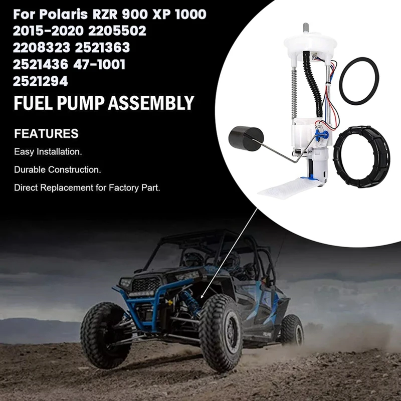 

Модуль топливного насоса в сборе 2205502 2208323 для Polaris RZR 900 XP 1000 2015-2020 2521363 2521436 47-1001 2521294