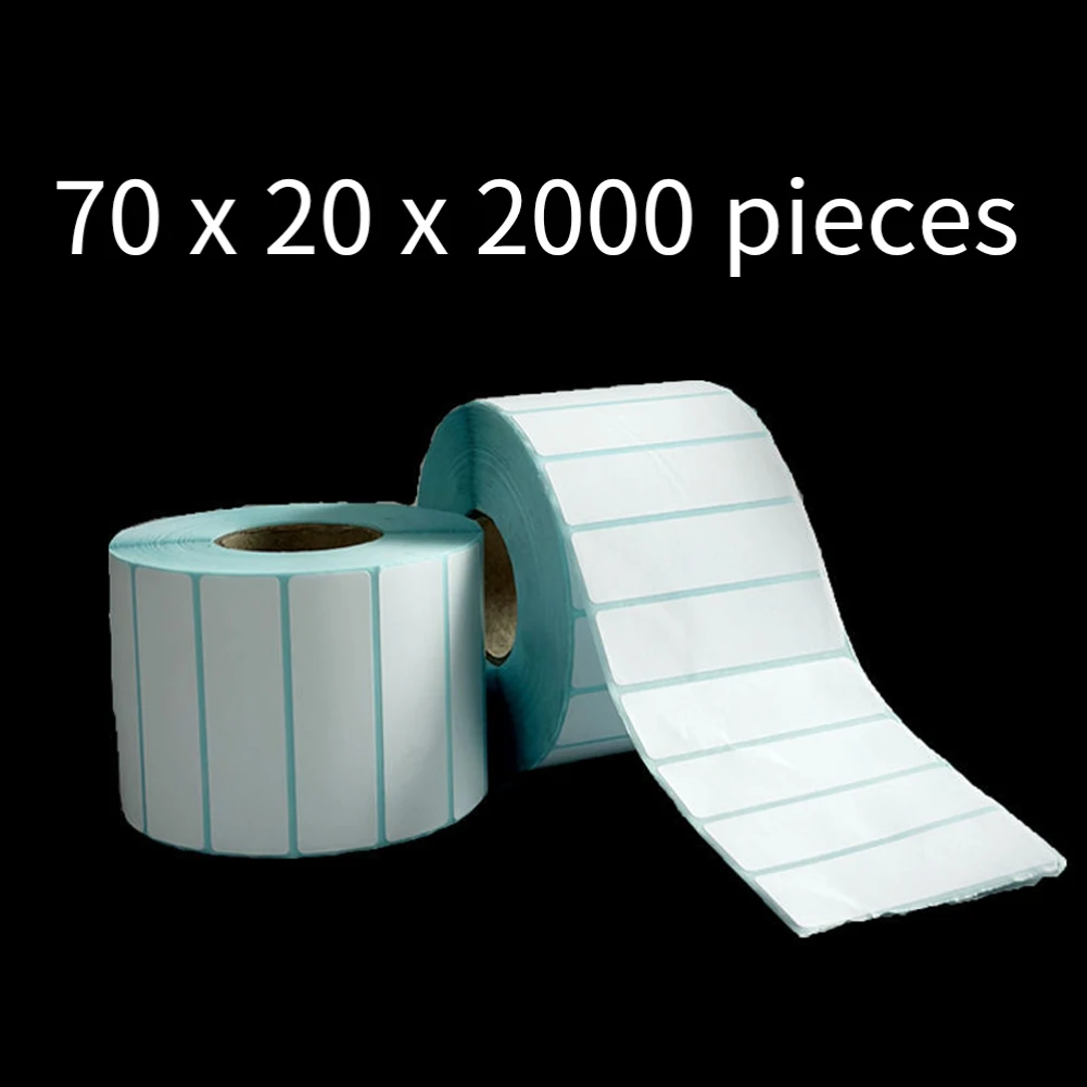 Great For Logistics Self-adhesive Labels Labeling Stickers Thermal Printing Paper Roll Accessory 2000 Sheets Per Roll