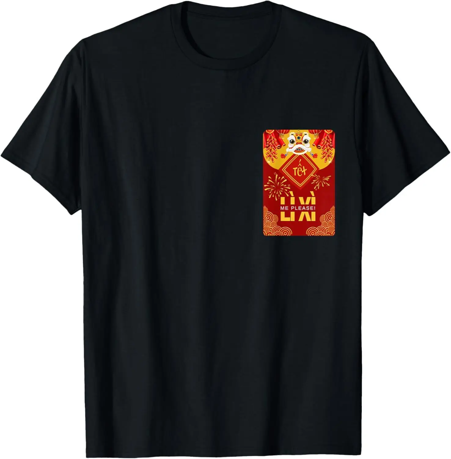 Li Xi Me Please, Lucky Red Envelope, Maannieuwjaar! T-shirt met capuchon