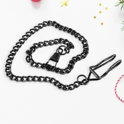 Vintage Clavicle Chain Punk Style Antique Quartz Women Men Vintage Pocket Watch Chain Fashion Jewelry Twisted Chain Loop Chains