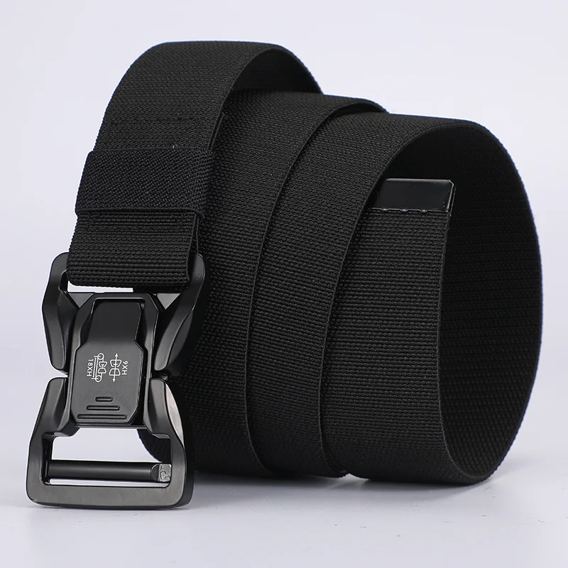 

Men belt Classic Design Fashion Matching Essentials Tactical Quick Release Snap Snap Elastic Leisure Outdoor Tactical Belt