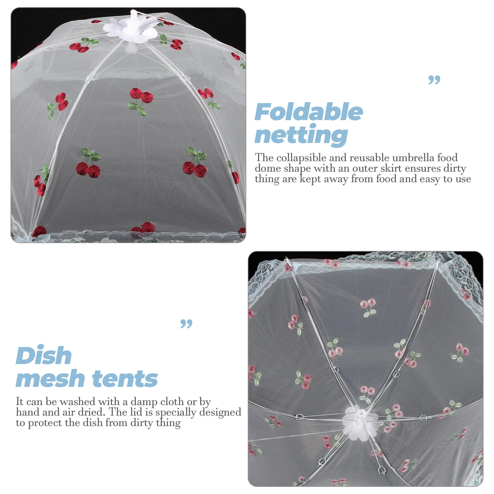 

1 шт., крышка для еды, сетчатая защита для посуды, складная крышка для стола для кухни, столовой, пикника, многоразовый грязезащитный щит, бытовой