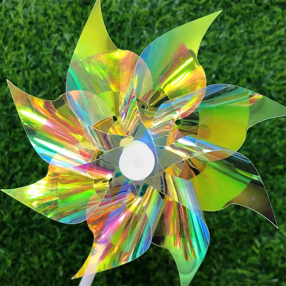 

30 Pcs Windmill Buckle Bulk White Diy Pinwheels Lawn Outdoor Decoration Buckles Mini Flower
