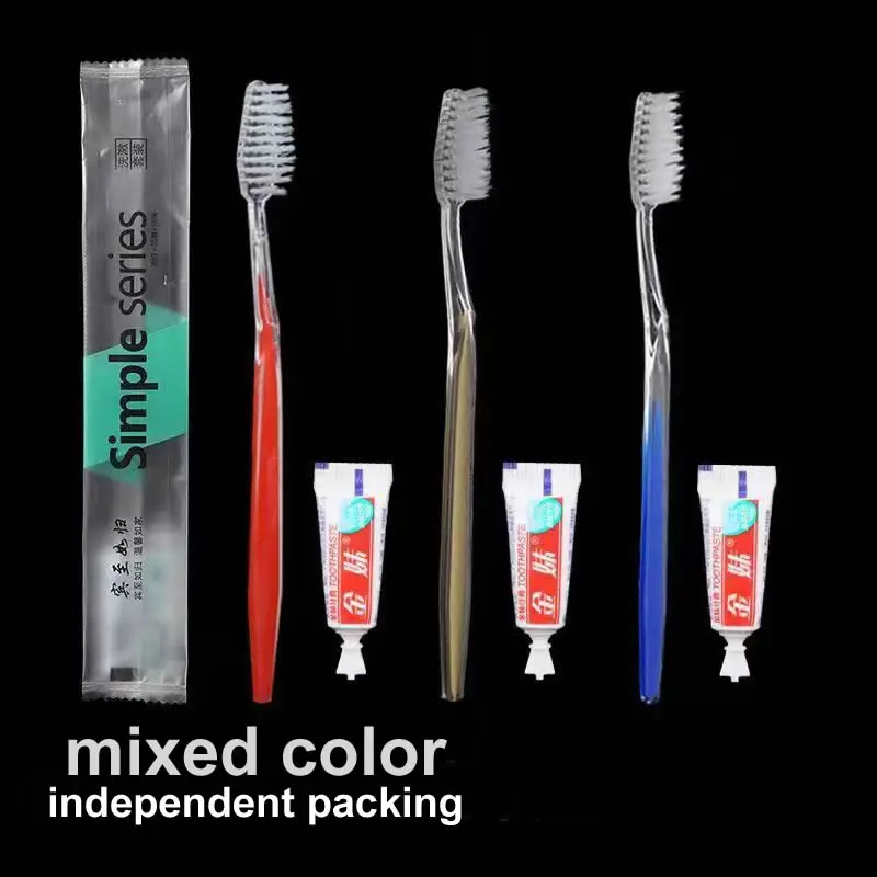 Free Shipping Dental Kit Travel Hotels disposableAccessories Mini Travel Toothpaste Oral Hygiene Integrated Toothbrush for Home