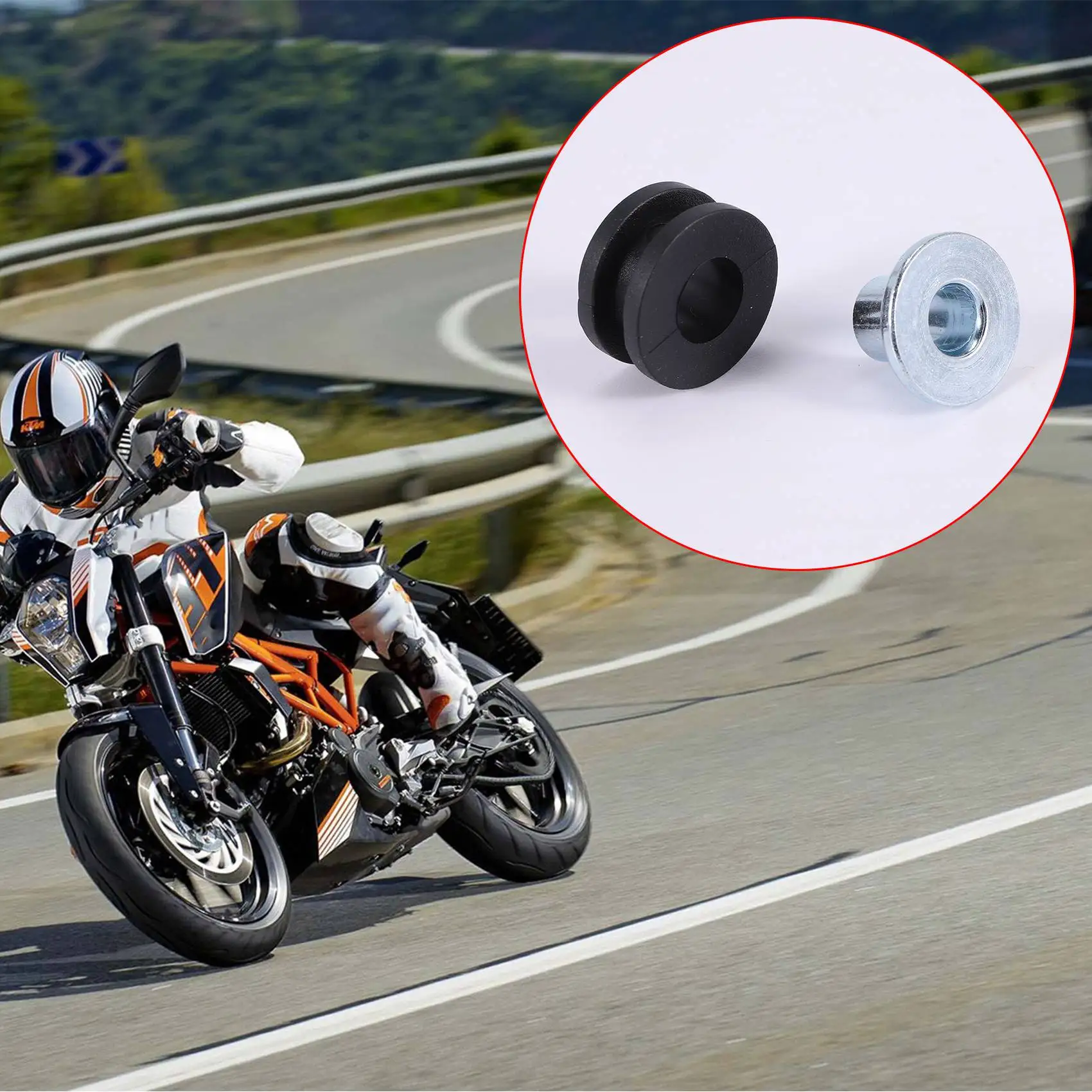 10ชิ้นยางรถจักรยานยนต์สำหรับฮอนด้ายามาฮ่าสำหรับซูซูกิสำหรับคาวาซากิแฟร์ริงส์