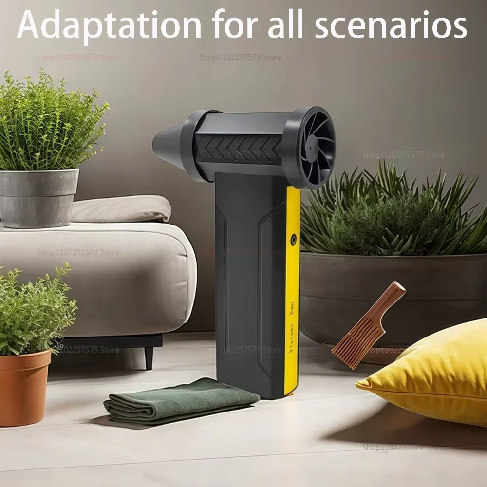 160000 دورة في الدقيقة مروحة توربو نفاثة بدون فرش عالية السرعة منفاخ غبار كهربائي قابل لإعادة الشحن من النوع C 10000mA أداة تنظيف محمولة قوية #5