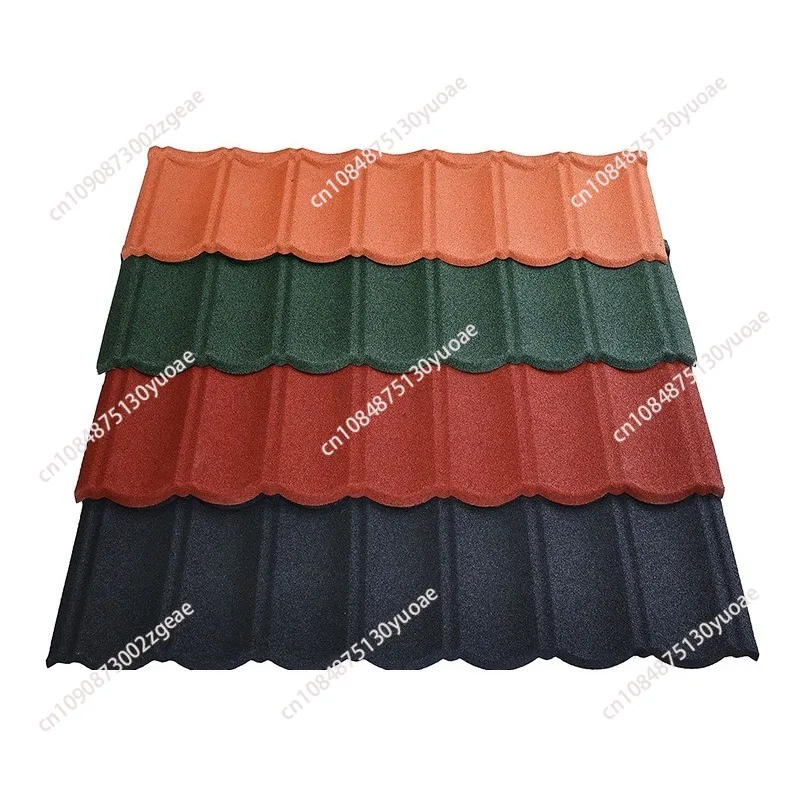 Extended stone coated roof tile metal roof panel