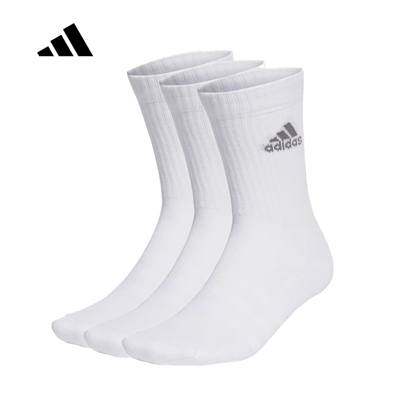

adidas Unisex Crew Socks Comfortable Moisture - Wicking Breathable Casual Athletic Socks 3 - Pack IA3949