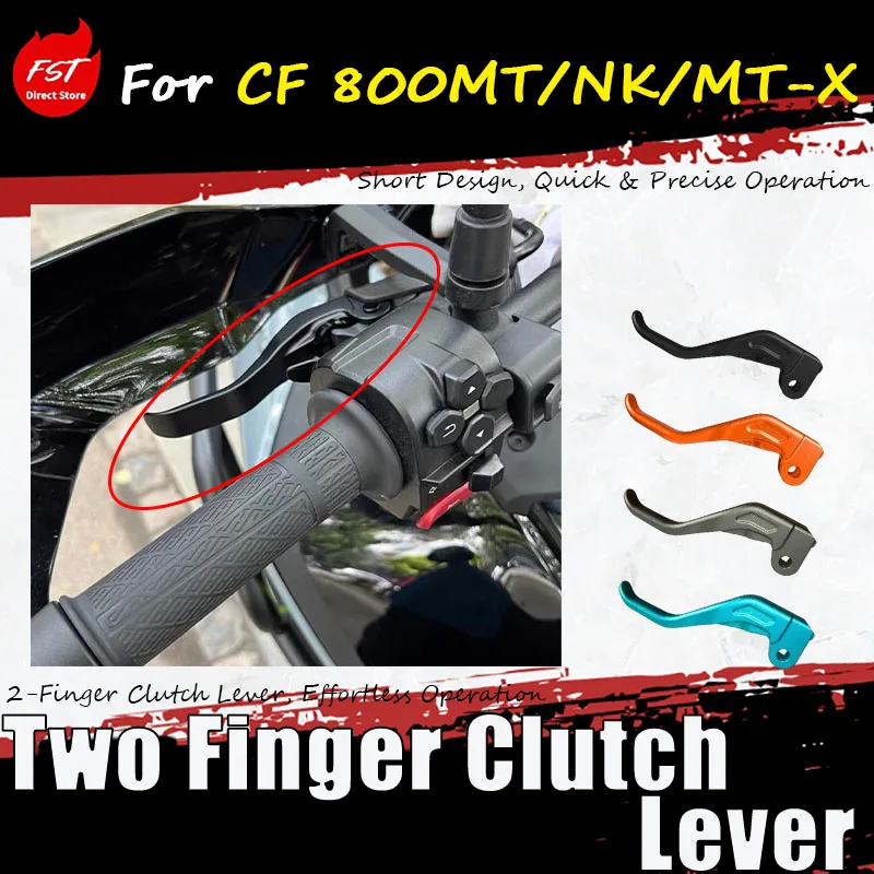 For CF 800MT/NK/MT-X Adjustable accessory two-finger clutch handle, force-saving clutch lever, two-finger horn