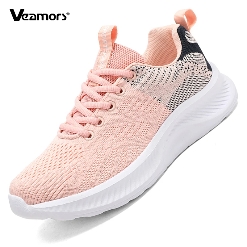 

Дышащие кроссовки для женщин, легкие вязаные повседневные спортивные туфли, модные сетчатые кроссовки для бега, ходьбы и тренировок
