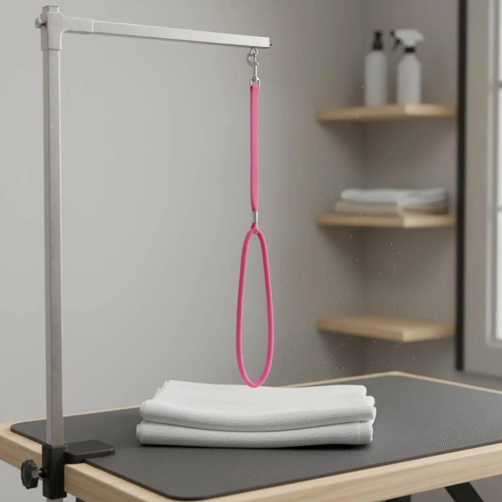 Grooming Table Loop Universal Fit Dog Grooming Noose Adjustable Restraint Noose Cleanable Quick Release for Bathing