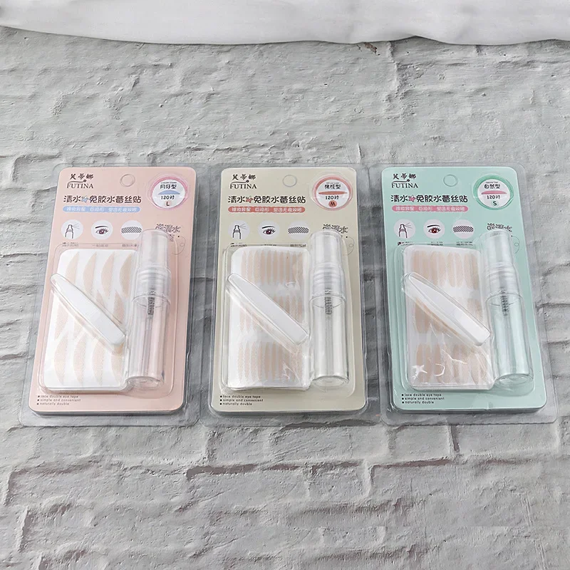 Double Big Eyelid TAPE สติกเกอร์ Double Fold Self กาวสติกเกอร์เทปตา S/M/L แต่งหน้า CLEAR Beige ที่มองไม่เห็นเครื่องมือ