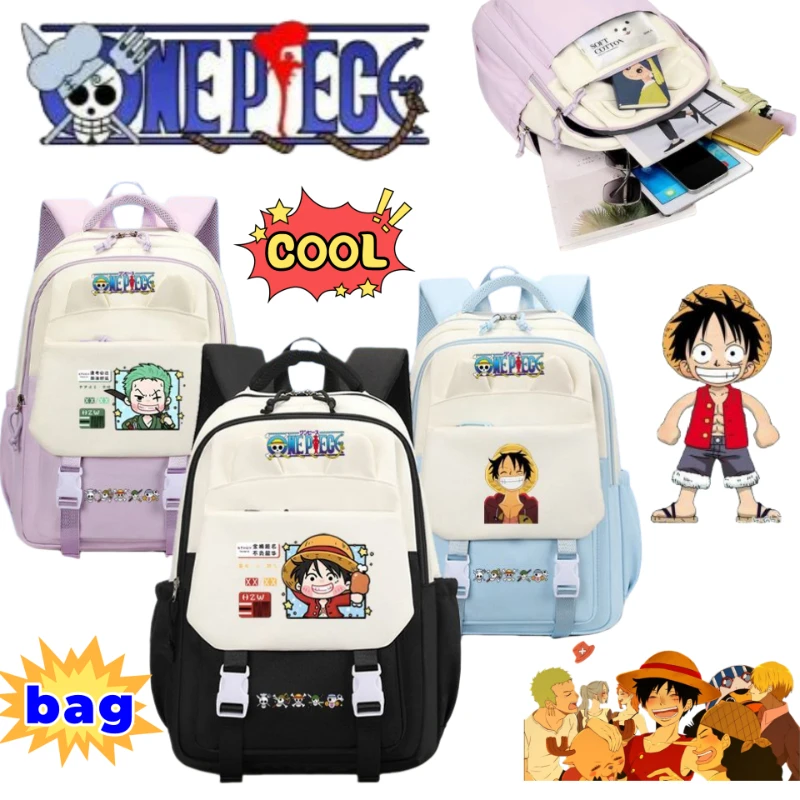 One Piece Monkey·D·Luffy Sanji anime two-dimensional backpack student lightweight spine protection large-capacity school bag