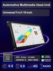 Upgradation UIS 7862 Android 12 Universal Car Multimedia AI Voice mp5 Palyer gps navigation Carplay Auto Stereo Radio Head Unit