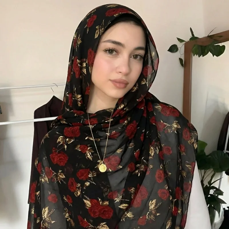 

Breathable Hijab African Turban Long Scarf Head Wrap Ethnic Undercap Solid Headband Bonnet Full Neck Coverage Headwear For Women