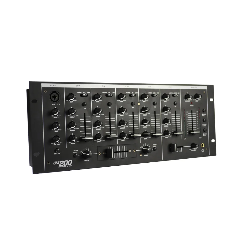 Dj Mixer CM200 Audio Mixer Sound  Professional Mixing Console for Dj Stage Performance