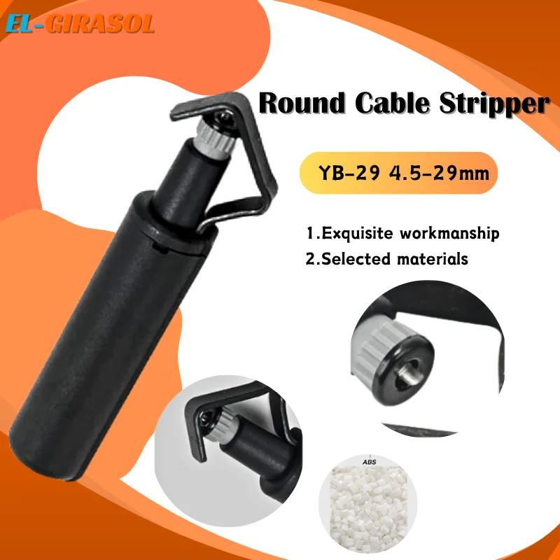 Fibra Optica Yb-29 4.5-29Mm Round Stripper Optic Tool Optical Fiber Cable Jacket Slitter Longitudinal Strippers Ftth