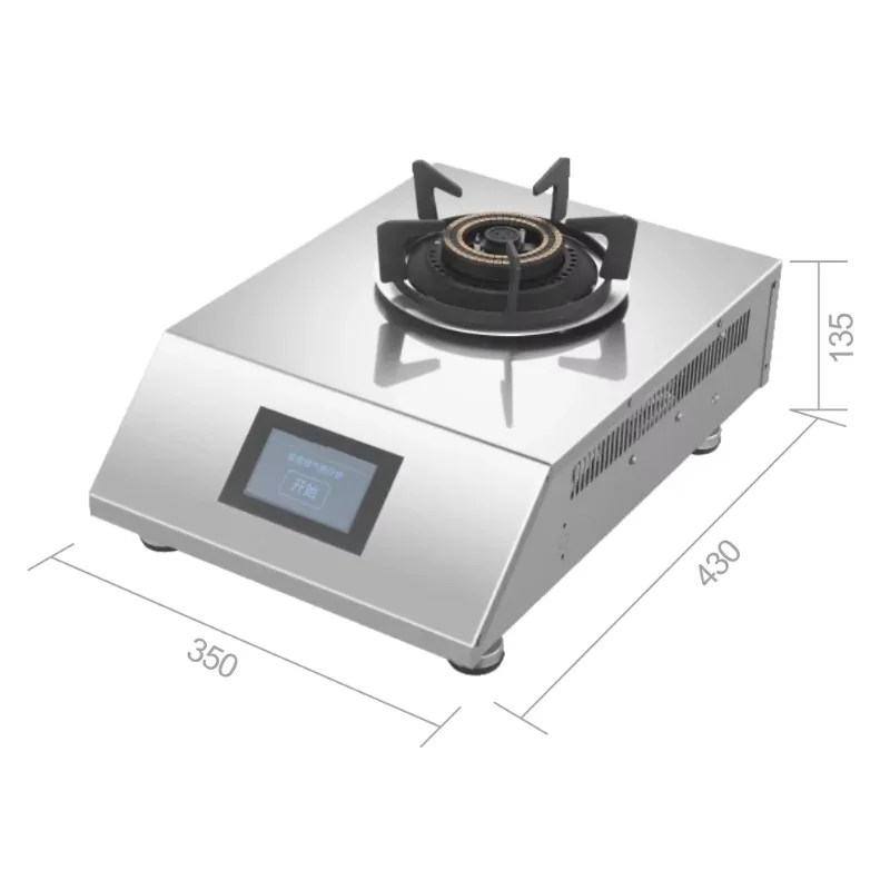 Desktop/vertical optional touch screen gas stove  intelligent rotating gas stove with flameout protection function